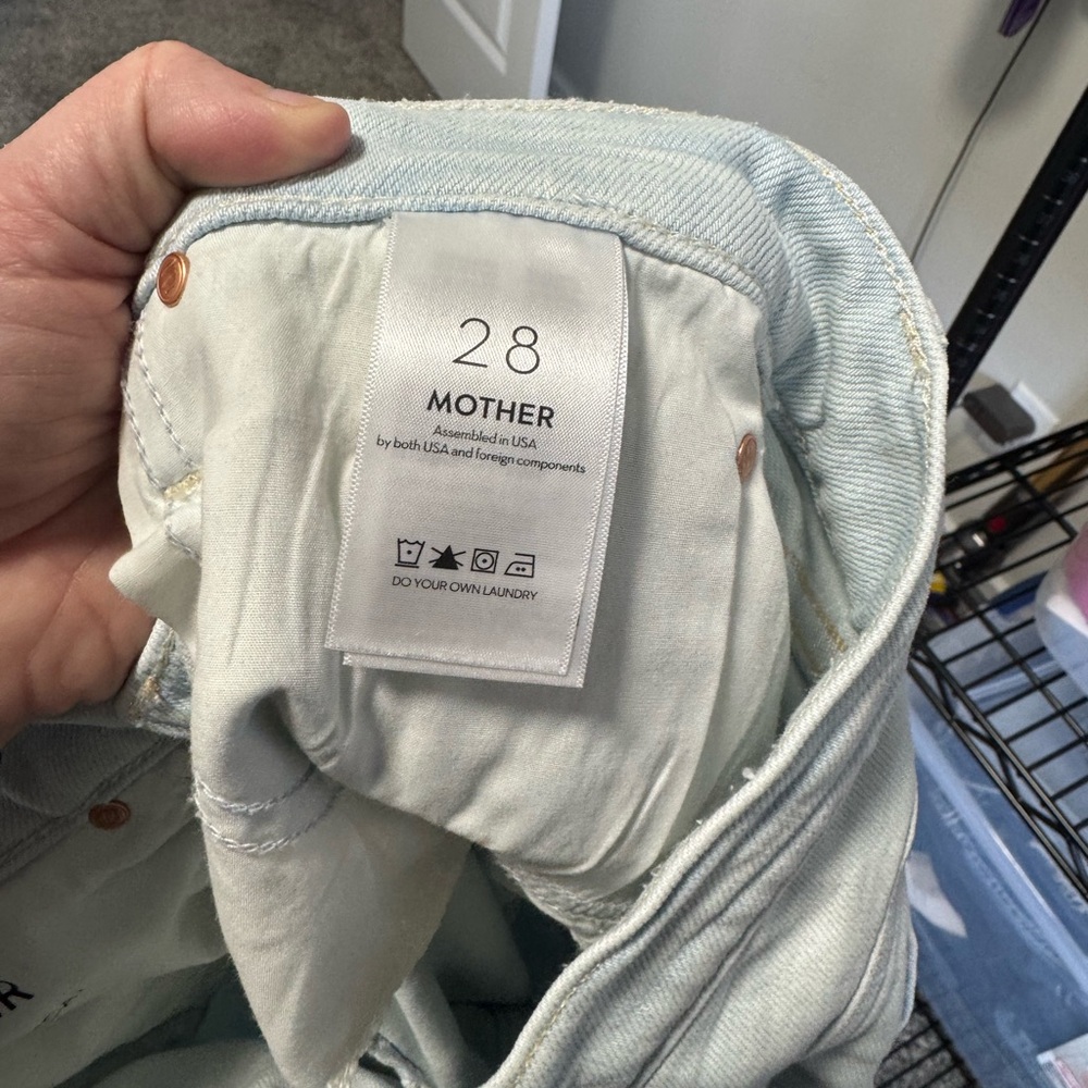 MOTHER Light Blue High-Waisted Jeans - Picture 5 of 5